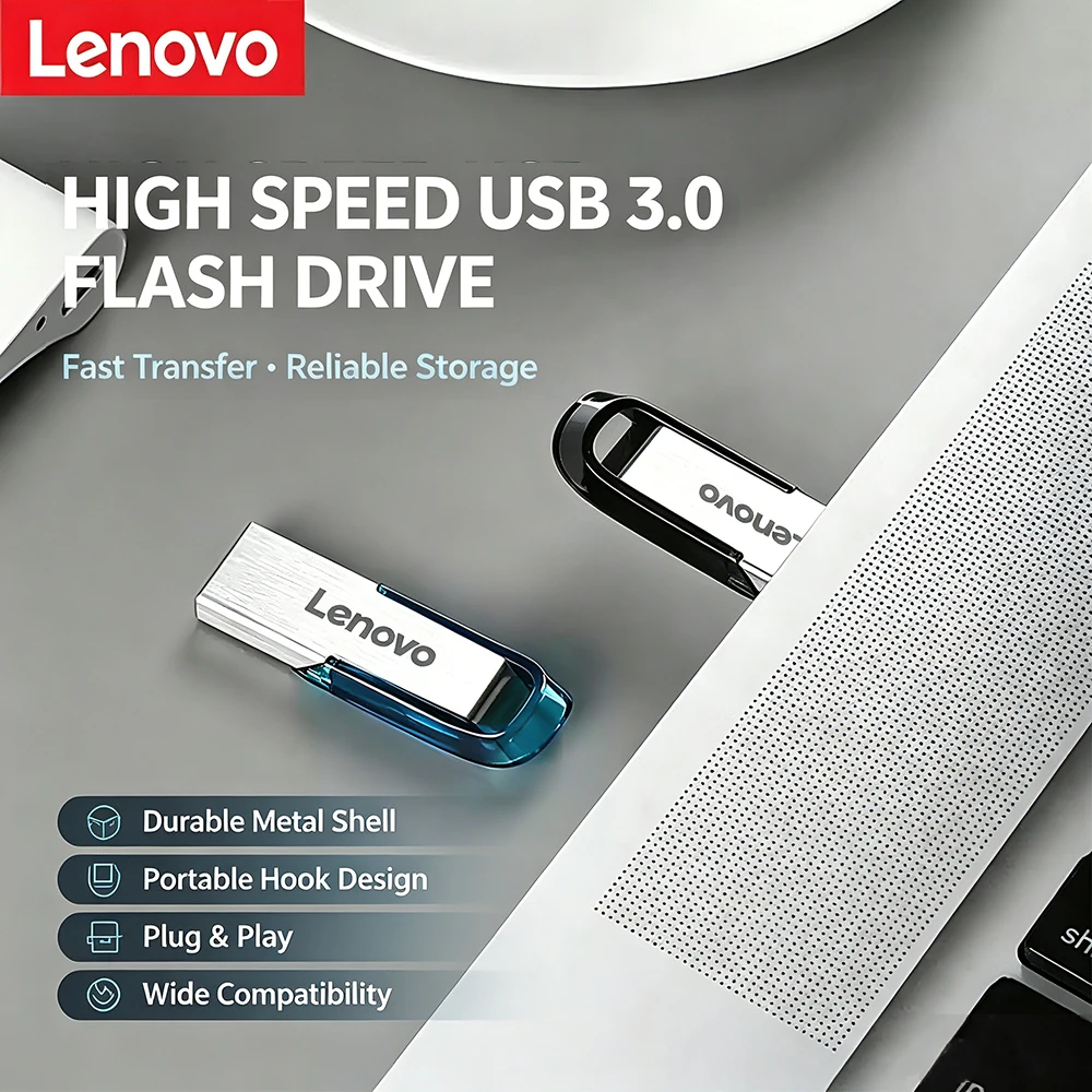 Lenovo OTG Pen Drive 128GB High Speed Cle USB 3.0 Flash Drive Metal TypeC Pendrive 512GB Waterproof USB Stick For Phone Computer