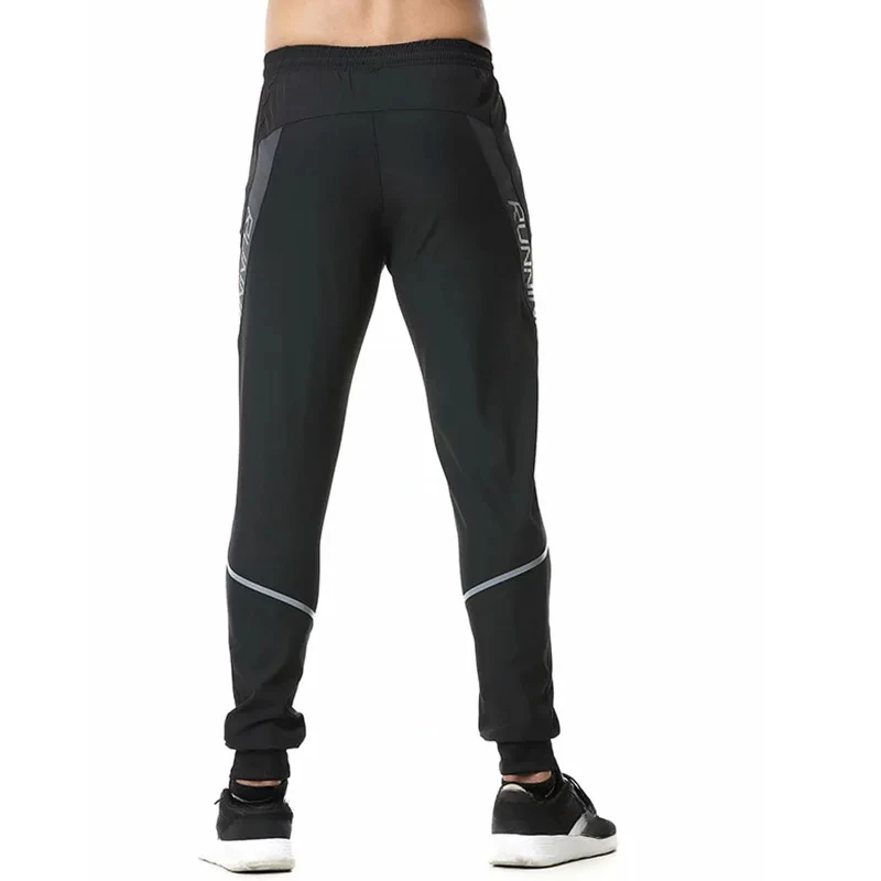 

Men's Running Pants Zipper Reflective Football Sports Pants Training Sports Tight Slow Running Sports Casual Pants