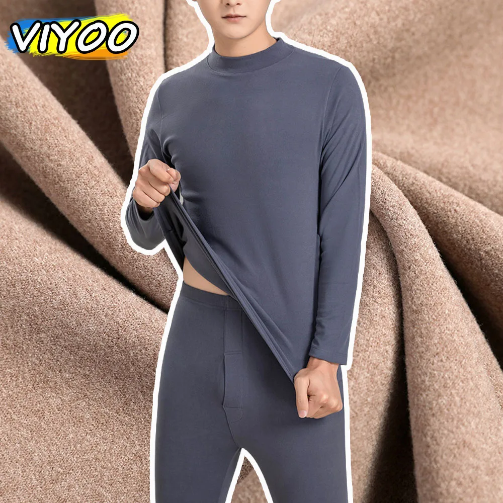 

Men's Women's Winter Clothes Sets Suits For Men Thermals Clothes T-Shirts + Pants Undershirts Underwear turtleneck Sweater