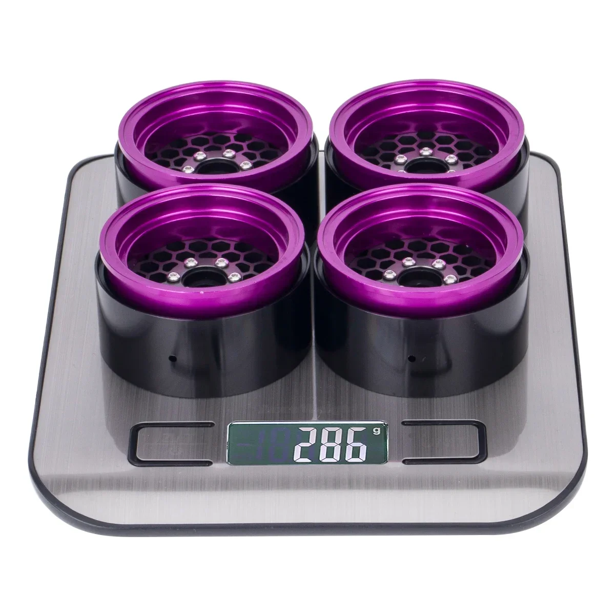 KINGCOO 4 ruedas de 1,9 pulgadas Beadlock, llanta offset, 10 mm, aluminio, metal, cubo de rueda para coche 1/10 RC Rock Crawler Auto para Axial SCX10 TRX4 Gen8 TRX6 D90 Upgrade piezas