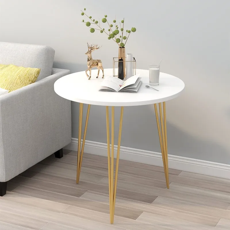 Formwell Small coffee table, round side table, sofa end table. 1.5cm MDF top with Metal Legs