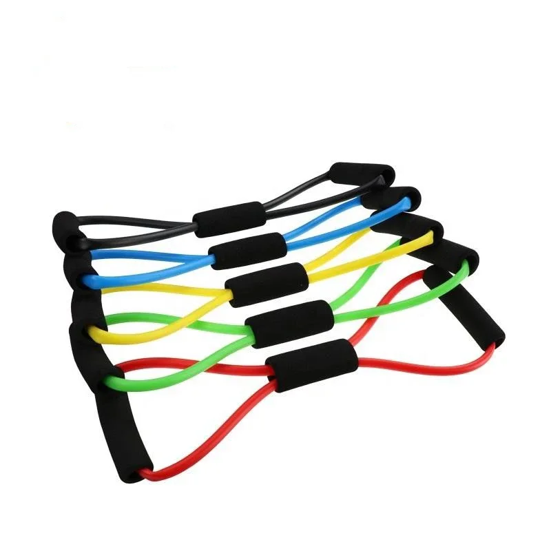 

Yoga Pilates Sport Fitness Belt Elastic Body Shape 8-Shape Resistance Tube for Exercise