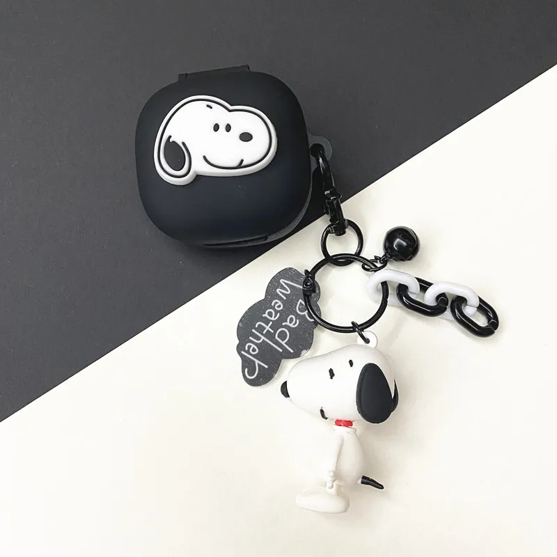 MINISO سنوبي حقيبة سماعة الاذن غطاء ل Redmi Buds 6 اللعب سيليكون سماعات لاسلكية شحن صندوق واقية قذيفة مع المفاتيح