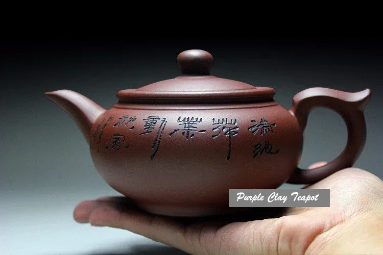 Yixing purple clay Teapot Tea Pot 400ml Handmade Kung Fu Tea Set Teapots Ceramic Chinese Ceramic Clay Kettle Gift Safe Packaging