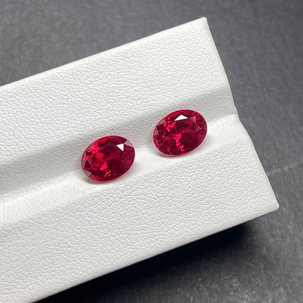 

Meisidian 6x8mm 1.5 Carat Oval Cut 5A Quality Lab Created Grown Ruby Loose Gemstone