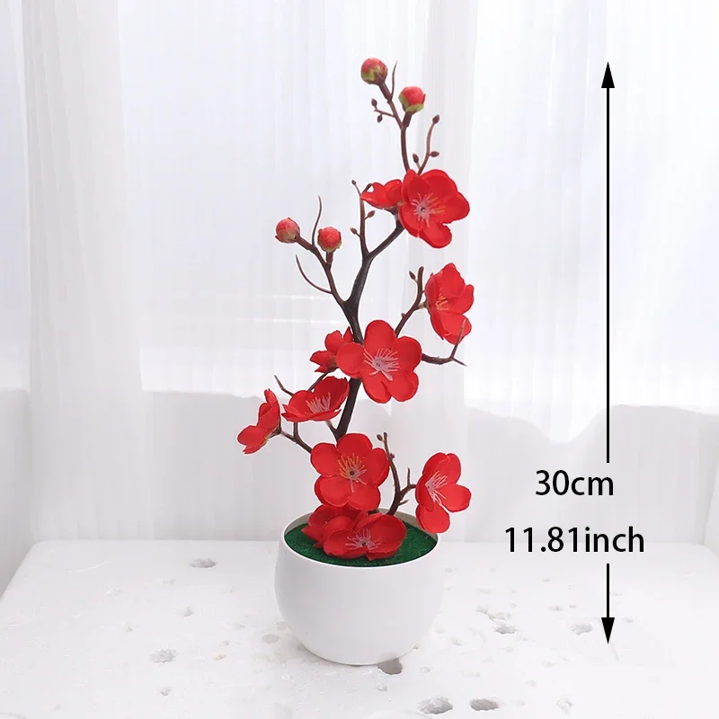Weihnachten gefälschte grüne PE Kiefernzweige künstliche Pflanze Weihnachten Wandbehang DIY Garten Home Urlaub Dekoration Party Arrangement – Detail 4