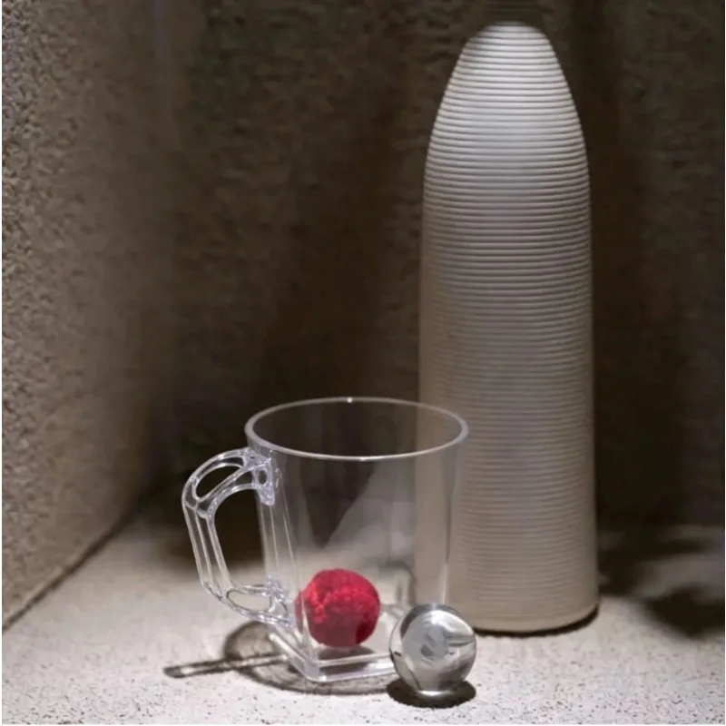 Over Clear Clear Cup and Ball Magic Trick By JinHyung Han Transparent Magic Cup Visual Vanish Appearance Transformation Propn