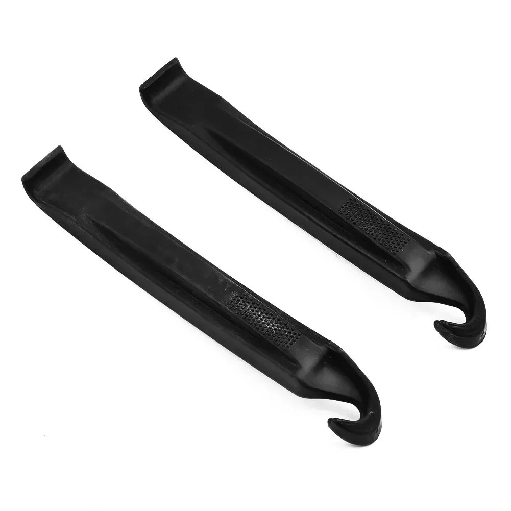 Tire Tube Change Removal Levers Tool Set Black Premium Bicycle Tyre Levers 2 Pack Hard Plastic Wheel Removal Tools