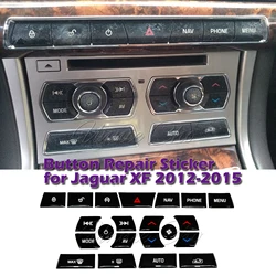 Cubiertas de botones para Jaguar XF X250, accesorios de piezas de coche, decoración Interior, interruptor de calentador, color negro, 2012, 2013, 2014, 2015