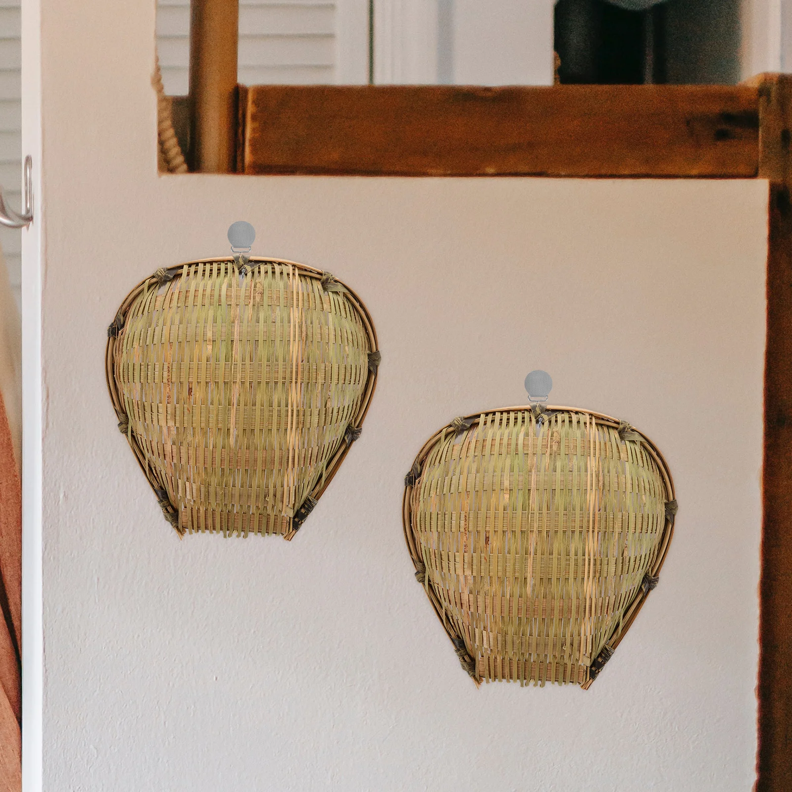 

Mini Woven Basket Wall Decor Set For Kindergarten Classroom Home Rustic Art Craft Storage Holder Farmhouse Hanging Balcony