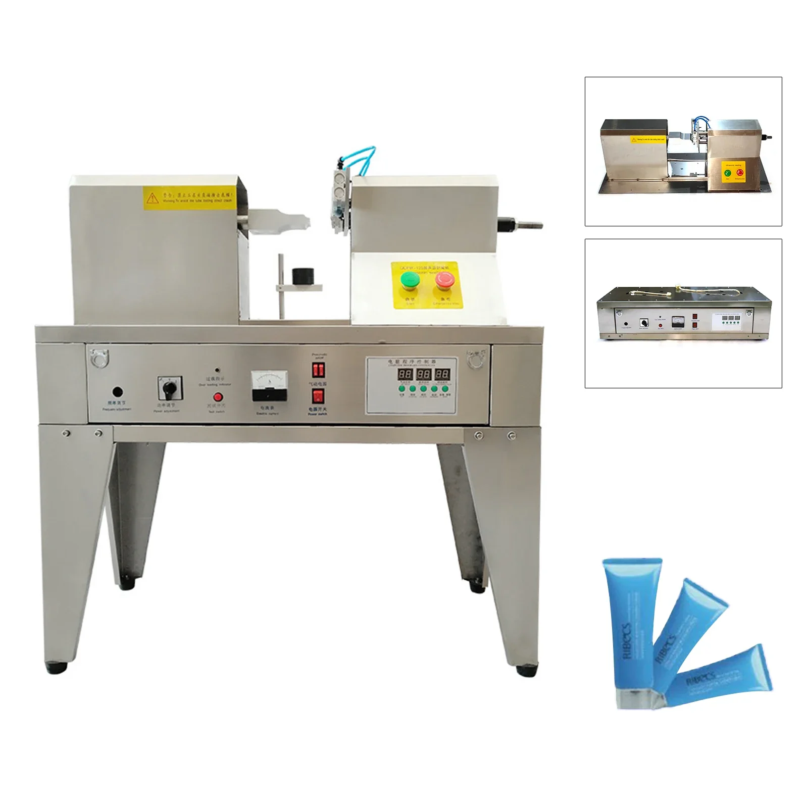 1200W Ultrasonic Wave Tube Tail Sealer with Printing Function Senior Sealer Machine Stainless Steel Automatic Sealing Machine