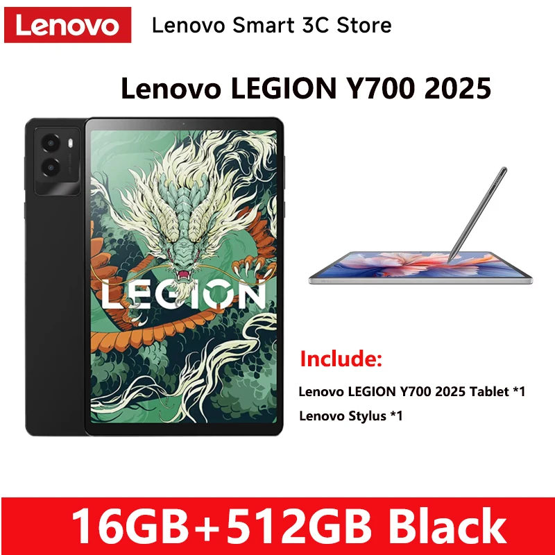 Lenovo LEGION Y700 Gen3 2025 Gaming Tablet - Snapdragon 8 Gen 3