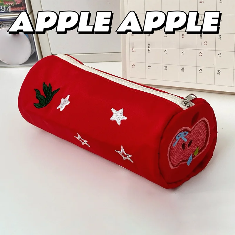 Cute Red Apple Embr…