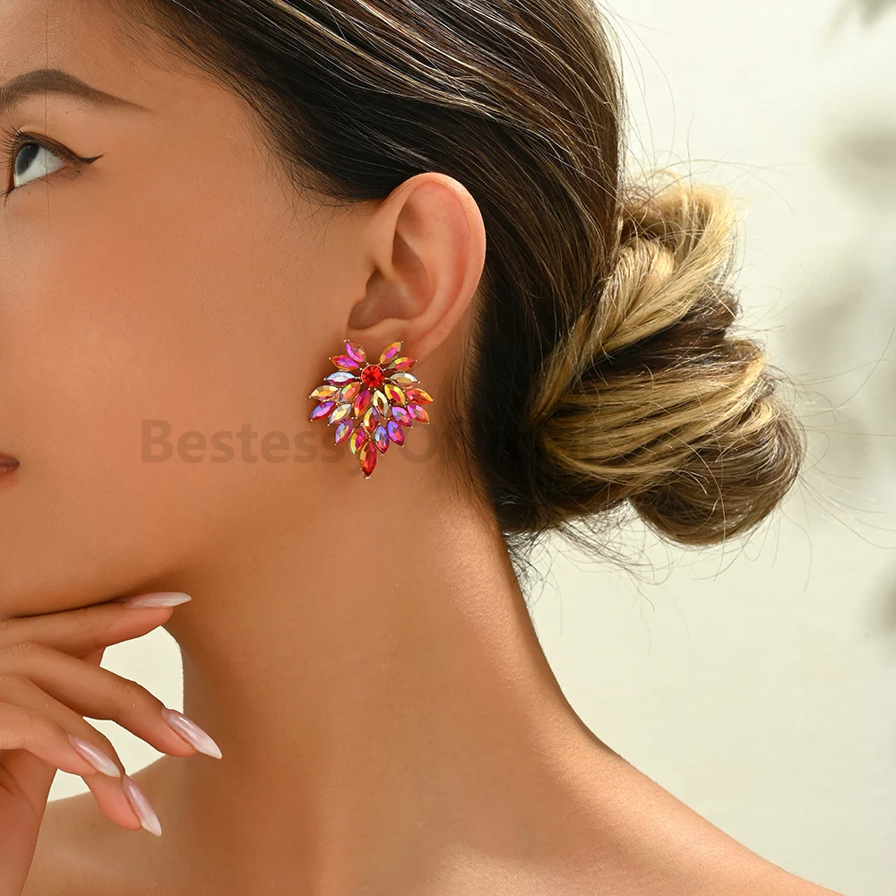 Irregular Temperament Design Earrings For Women High Quality Luxury Engagement Bride Party Accessories Girl Gifts Accessories