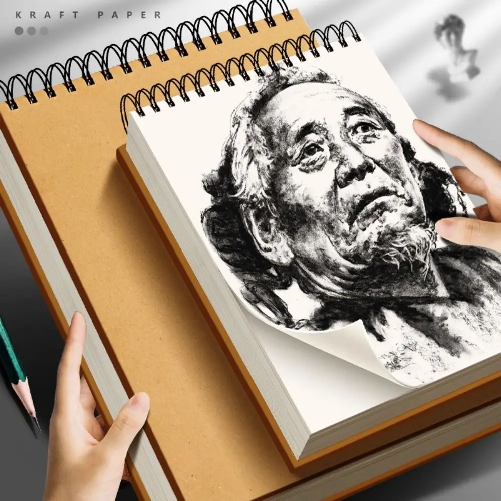 سماكة ورق الكرافت الفن كراسة الرسم الوجه متابعة 30 ورقة/60 صفحة رسم المفكرة A4/8K/16K/32K/A3 ورق رسم فارغ هدية #5