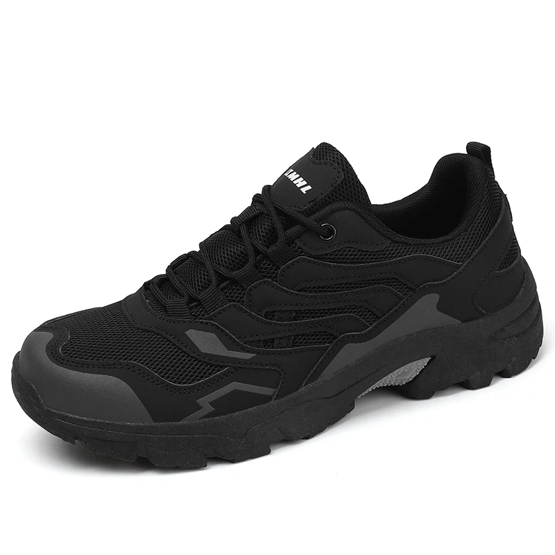 

Men's hiking outdoor shoes, four season hiking shoes, hiking low cut lace up shoes, outdoor travel waterproof and anti slip spor