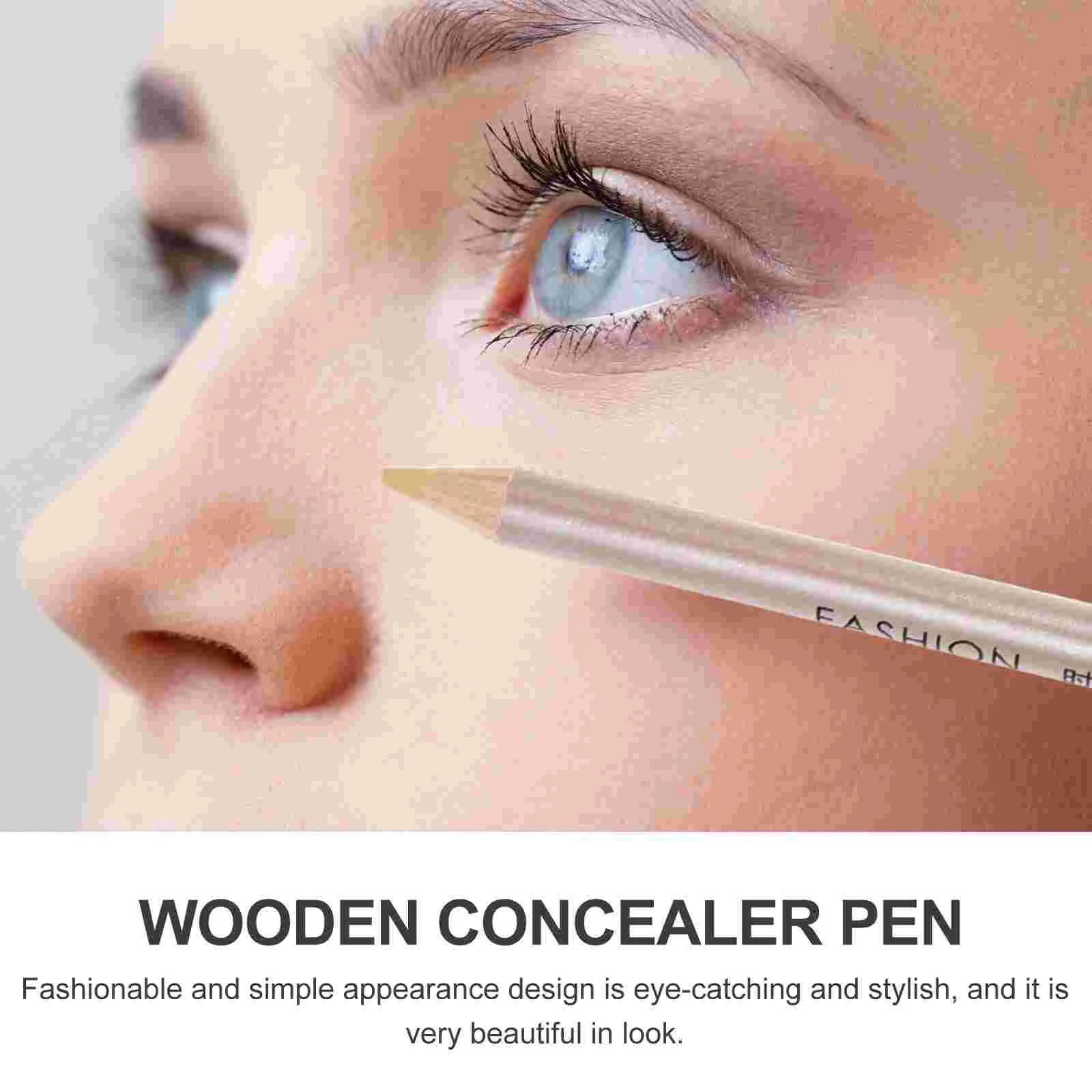 4 Pcs Concealer Pen Wooden Spot Pens Pencils Makeup Scar Eye Circle Lead