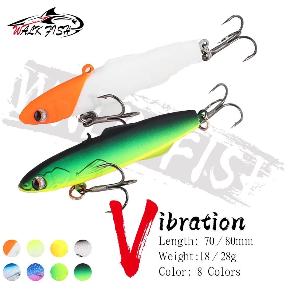 WALK FISH 1PCS 18/28g Der Luya-Köder Vollschwimmschicht Silikon Bionic Harter Köder Gebrauchter Suchbarsch mit großer Reichweite und niedriger Temperatur