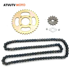 37T 420 Chain Rear Sprocket 48mm 52mm+104L Chain Link +14 Tooth Front Engine Sprocket For110 125CC 150 ATV Dirt Pit Bike Go Kart