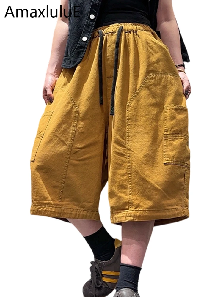 

Женские классические элегантные однотонные брюки Masss Wasss 2026 в японском стиле, свободного кроя, для летнего отдыха, винтажная одежда