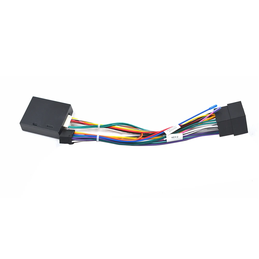 BYNCG Car 16pin Wiring Harness Adapter Canbus Box Decoder For Peugeot 206 207 307 Android Radio Power Cable