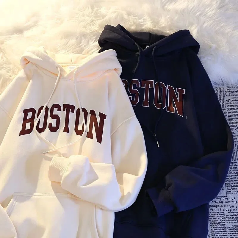 Thiened Fce Felpa con cappuccio Felpa da uomo invernale Capispalla allentato Gioventù New Sle Overhead Abbigliamento M Faion Primavera Autunno