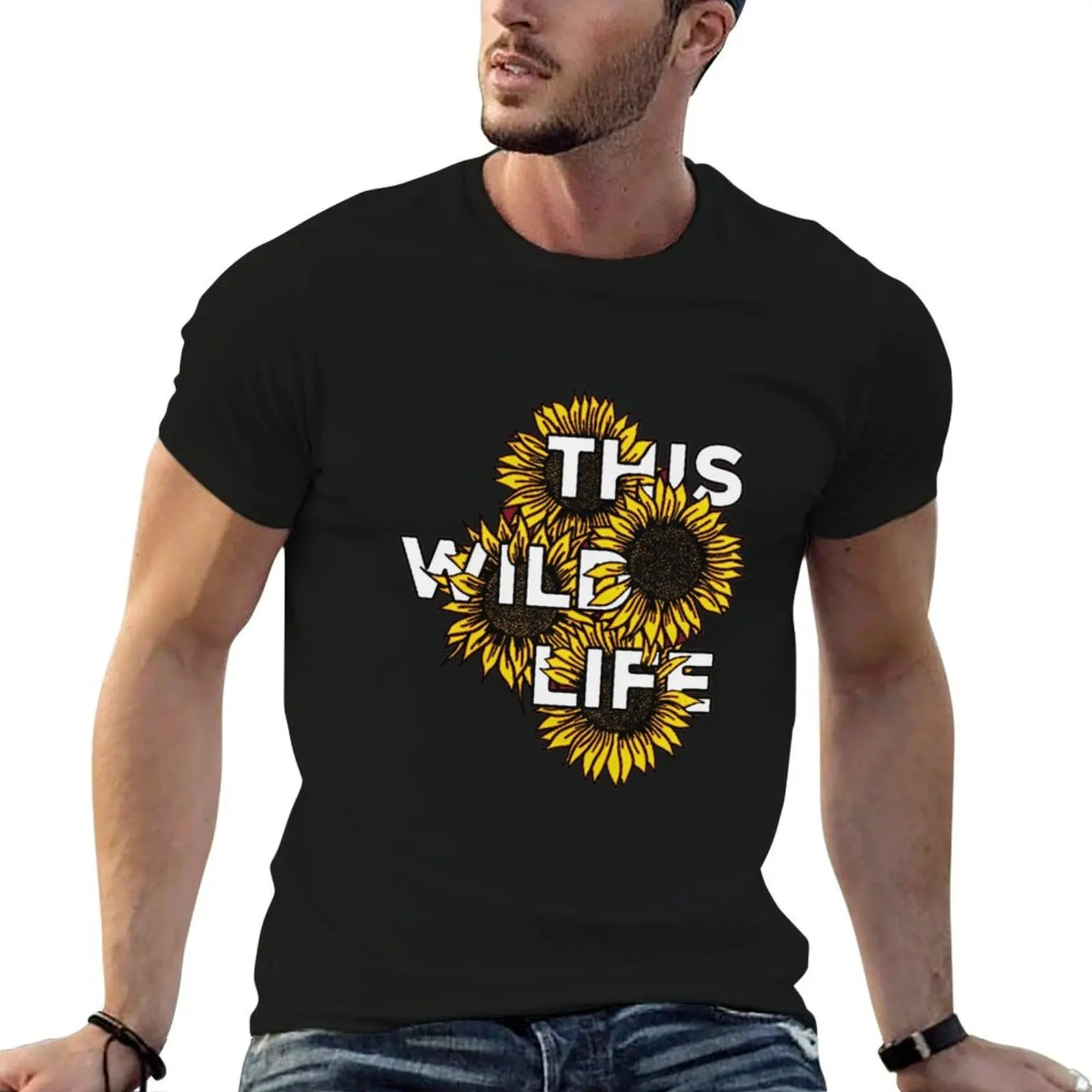 Sun Flower Petaluma Tour T-Shirt hippie clothes topping heavyweight t shirts for men