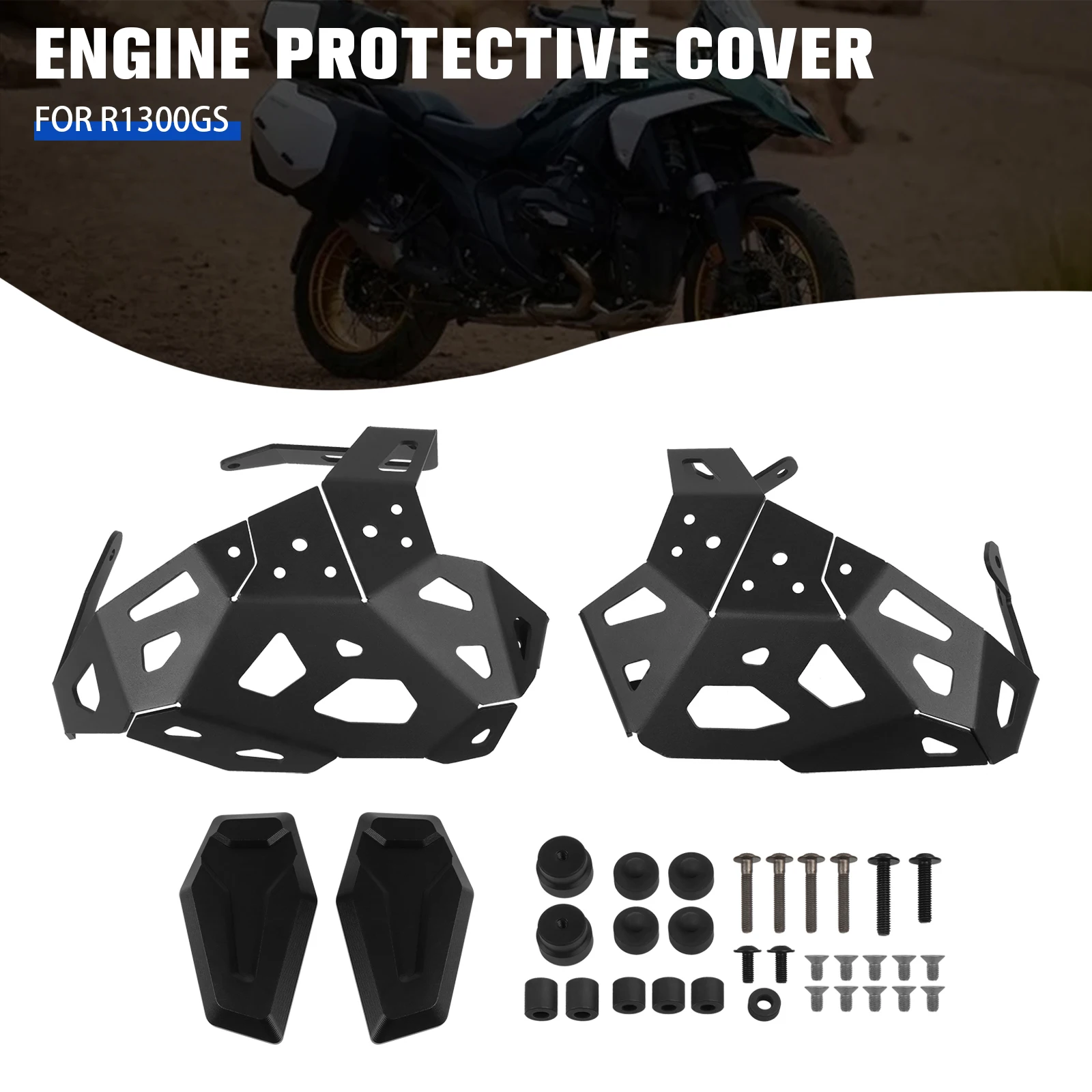 For BMW R1300GS Adventure Cylinder Head Guards Protector Engine Protection Side Panel Frame Guard Cover R 1300 GS R1300 GS ADV
