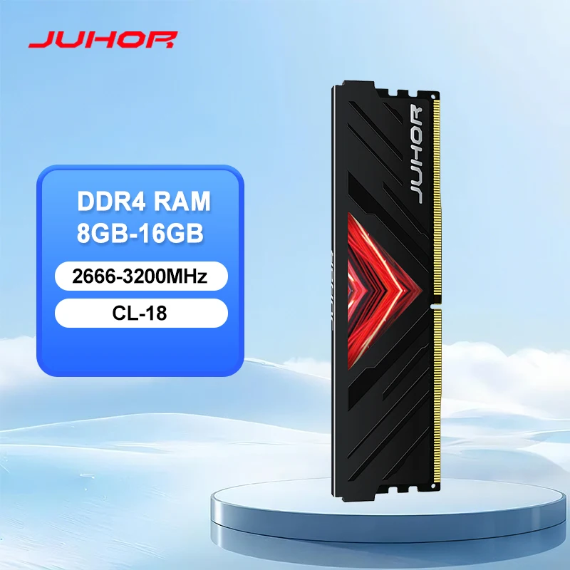 JUHOR Memoria Ram DDR4 8GB 16GB 2666MHz 3200MHz Udimm Dimm Desktop