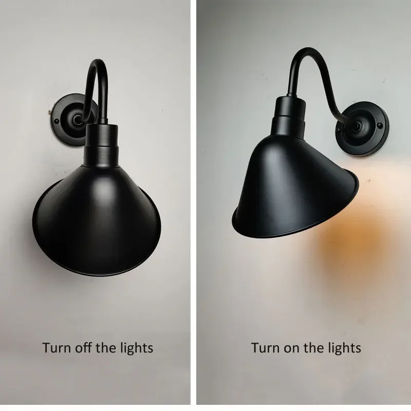 الأمريكية الرجعية الصناعية الحديد الجدار مصباح شخصية مطعم مقهى صالون حلاقة الممر الممر غرفة نوم السرير الإضاءة #5