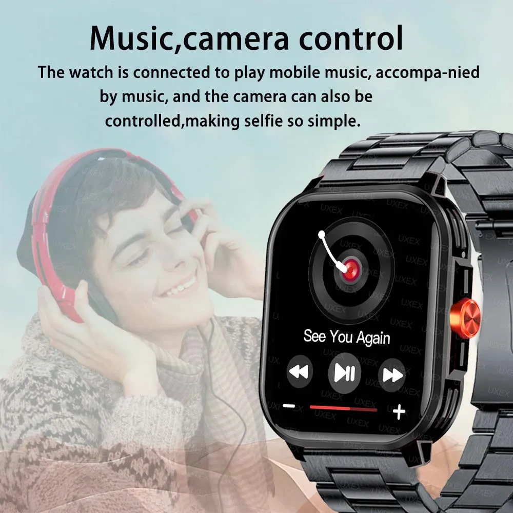 2025 2,01-дюймовые Bluetooth-смарт-часы для мужчин и женщин с полным сенсорным экраном, спортивные фитнес-шагомеры, умные часы для Android iPhone Sports