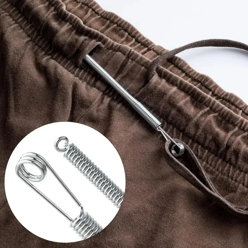 1/10Pcs Rope Threading Tool Bendable Spring Drawstring Threader Clip Drawstring Thread Multi Functional DIY Sewing Accessories