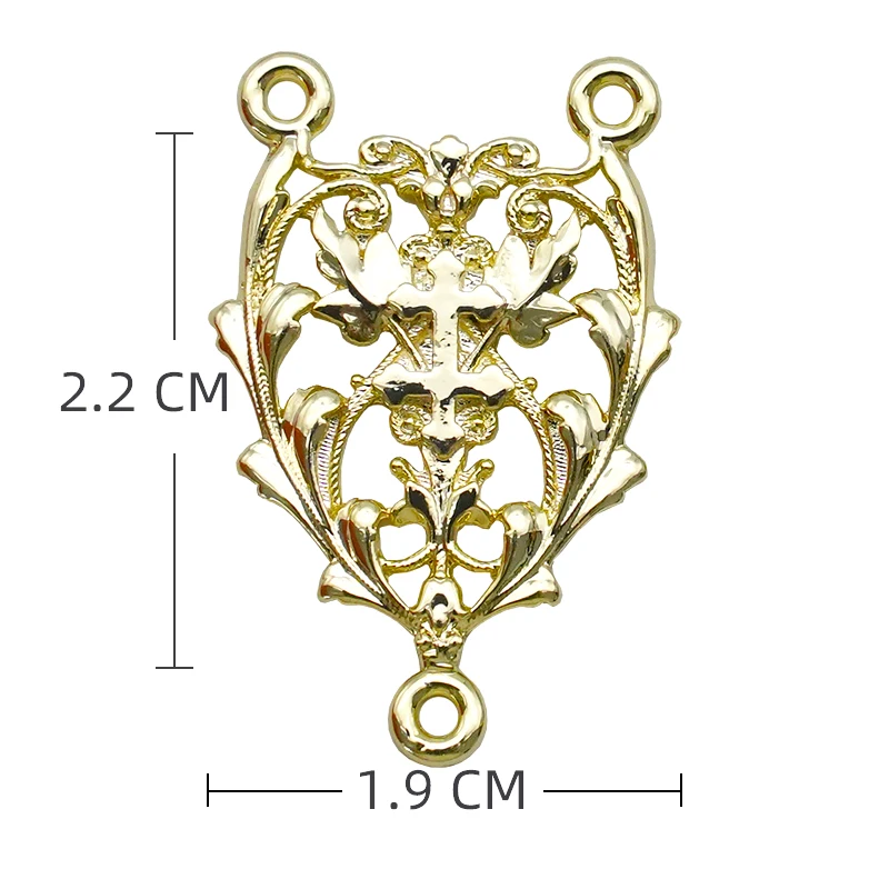 Triangle Alloy Jewellery Connector Jewellery Making Supplies Necklaces Bracelets DIY Accessories Our Lady of Miracles