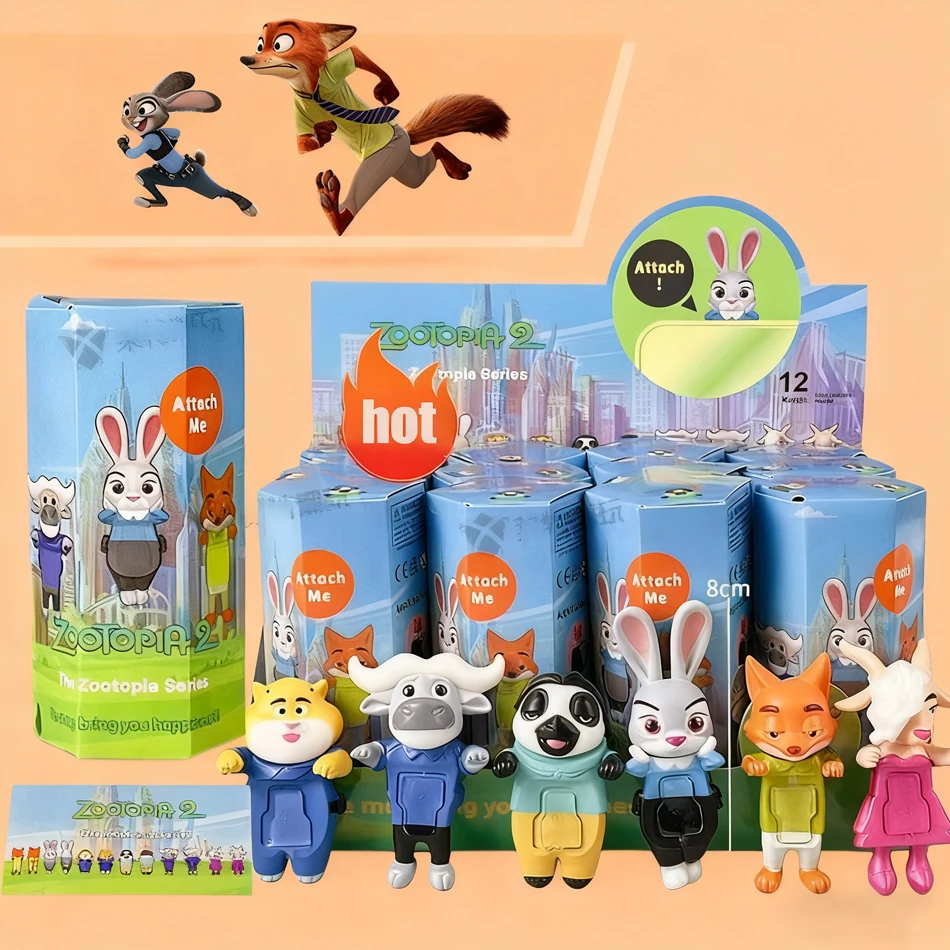 ディズニー ズートピア 秋のマナーシリーズ フィギュア ボックスモデル オーナメント 漫画 かわいい ニック フィギュア おもちゃ コレクション人形 子供の誕生日プレゼント