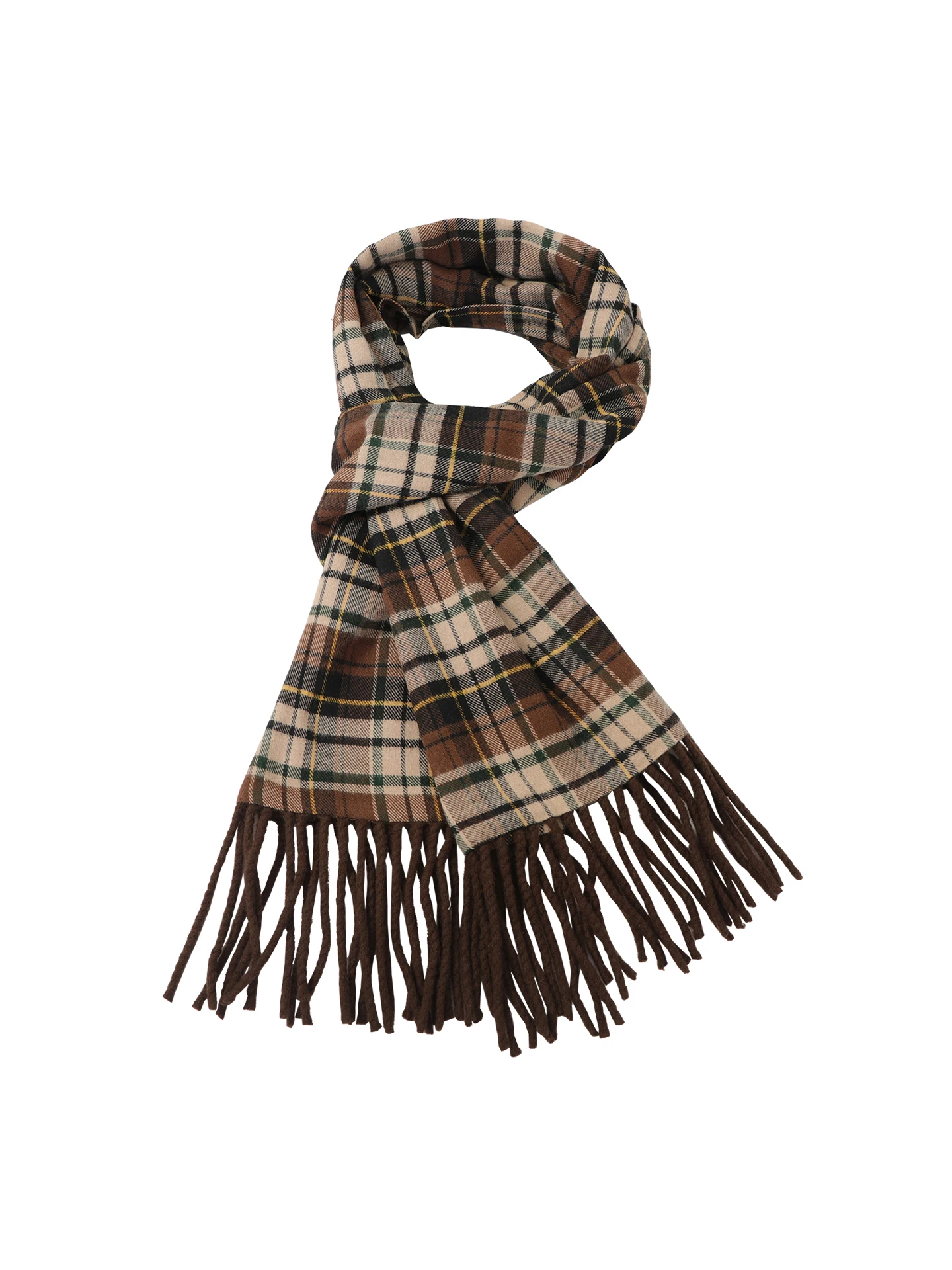 وشاح نسائي أحمر بأسلوب المشاهير، موديل 2025 الجديد لفصل الشتاء، اتجاه كوري أنيق، وشاح متعدد الاستخدامات بنمط مربعات بلون الكر...