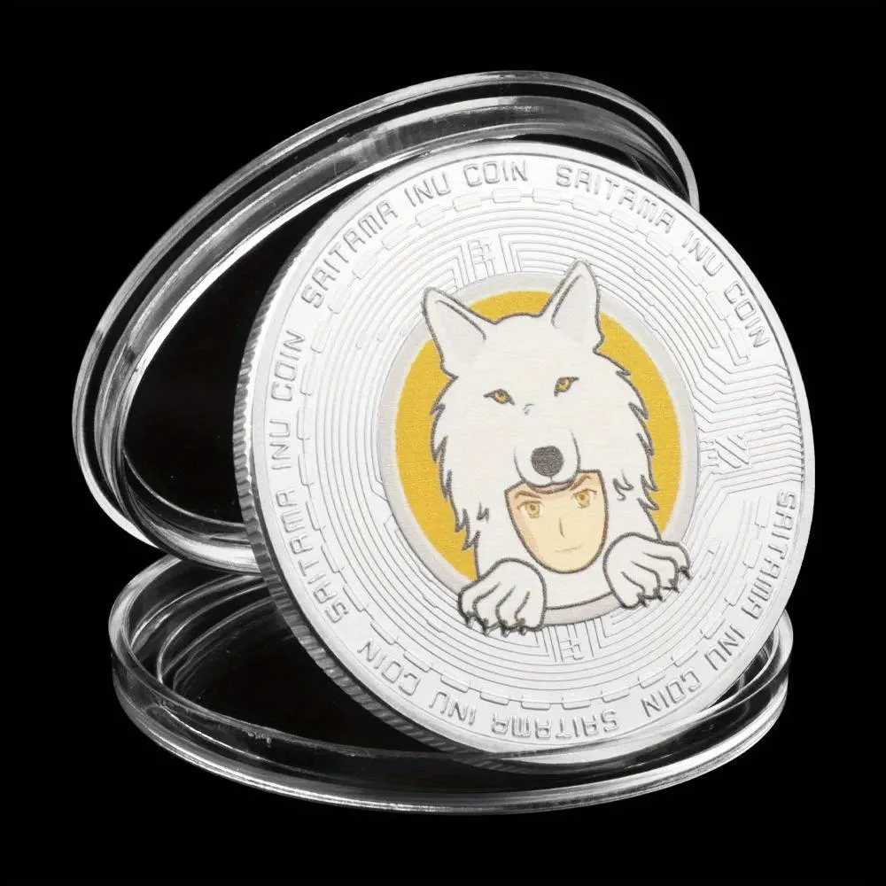 عملات مشفرة مطلية بالذهب ، سايتاما إينو ، نقود رقمية ، عملة مشفرة ، جمع عملات تذكارية ، هدايا تذكارية #4