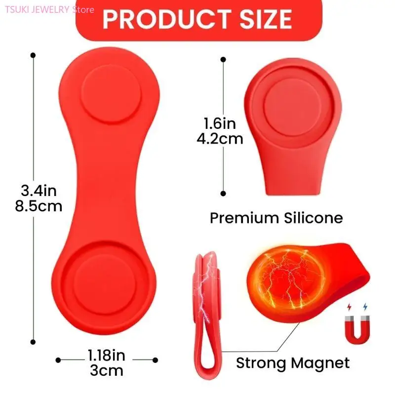 62KE Soft and Sturdy Silicone Golf Hat Clip with Holder Designs Decoration with Various Hat Types Daily Use