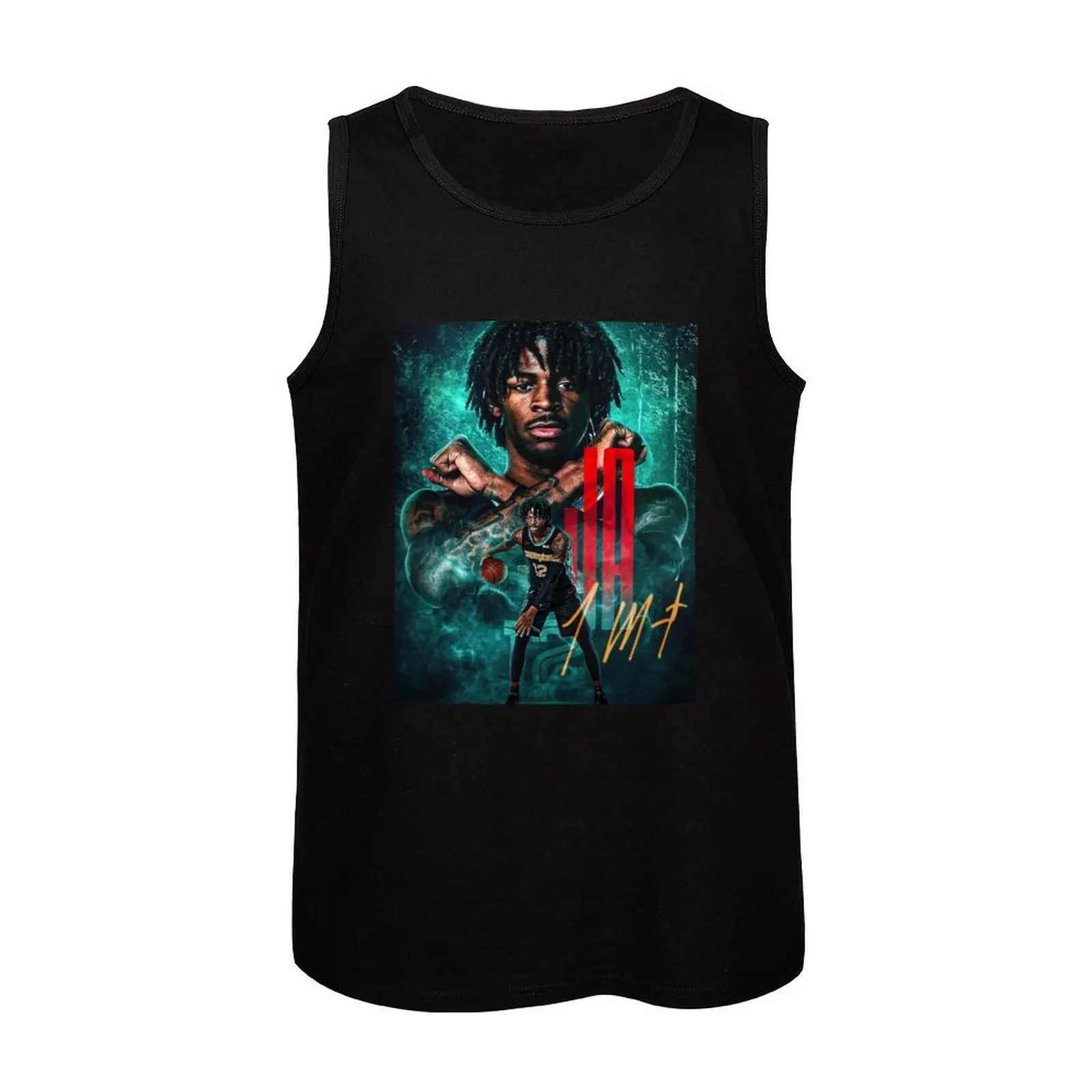 جا اير مورانت # 12 تيشيرتات ممفيس تانك توب بدون أكمام للرجال ملابس صيفية للرجال صالة الألعاب الرياضية