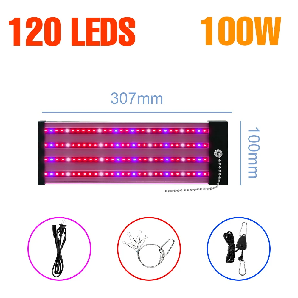 300W Led Plant Groenteteelt Full Spectrum Quantum Board Indoor Bloemzaad Hydroponische Kas Groenteteelt Groeilamp