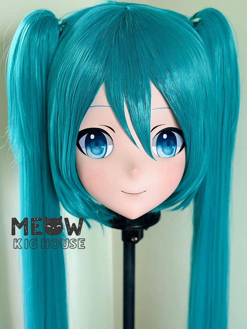 

(MEO573) Customize Handmade Full Head Lockable Crossdress Male to Female Japanese Cartoon Anime Game Character Kigurumi Mask