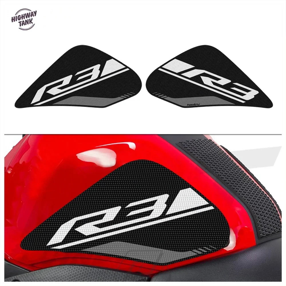 

Motorcycle Side Tank Pad Knee Grip Mat for Yamaha YZF-R3 R3 2015-2018