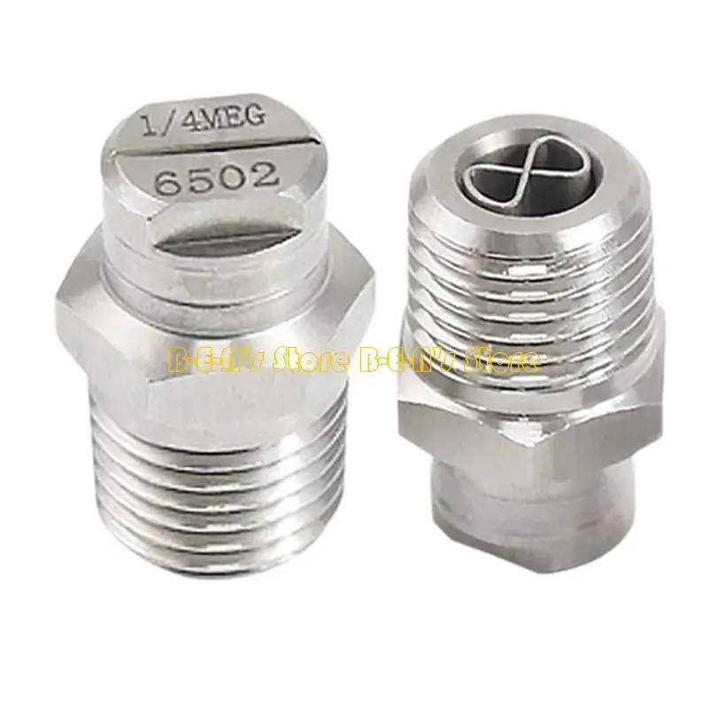 Y1AD Advanced Fan Sprays Nozzle with 8 Flows Control Corrosion Resistant Steel Nozzle 2pcs for Consistent Water Output