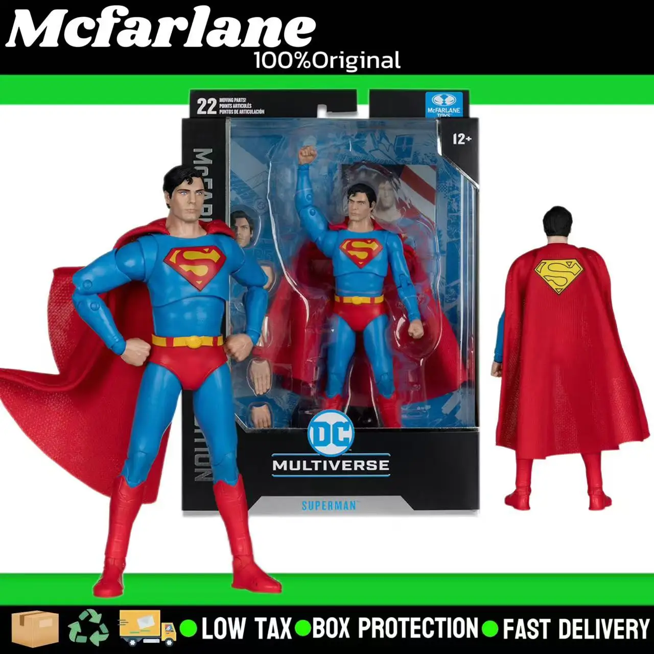 McFarlane DC Superman: The Movie (1978) Collector Edition 7 inches Action Figure Model Collection Ornament Toys Gift