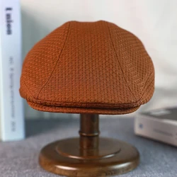 Brown Newsboy Caps Men Cotton Flat Cap Warm Hat Miss Driving Hats Gastby Ivy Caps for Male Vintage British Beret A-29