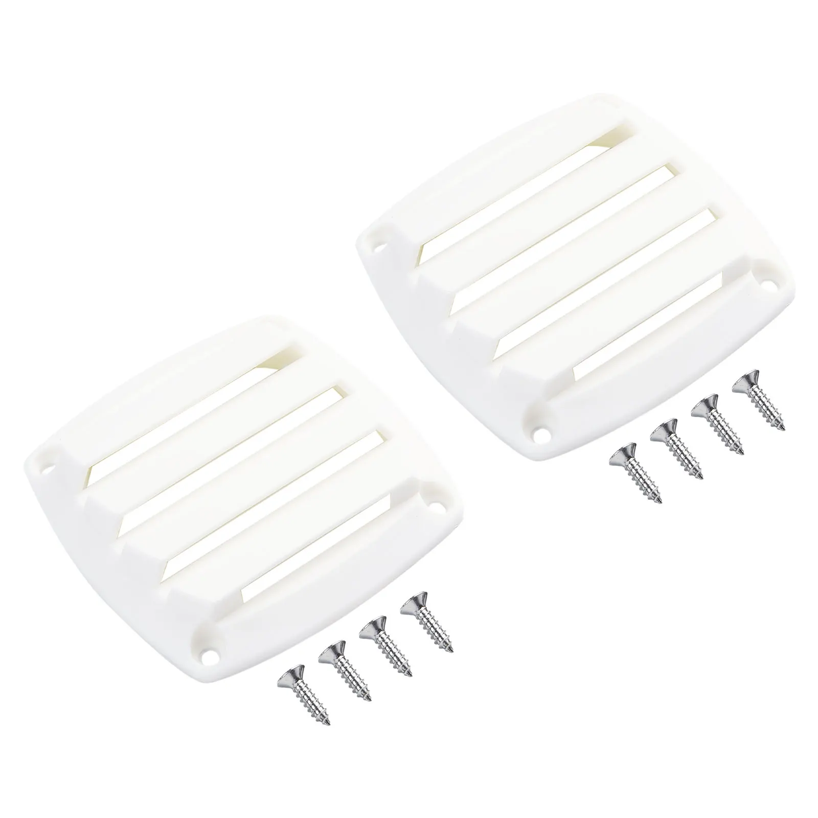 Brand New Marine Vents Boat Easy To Install Enhanced Airflow Good Weather Resistance Louvered 2 PCS/Set 3 Inch