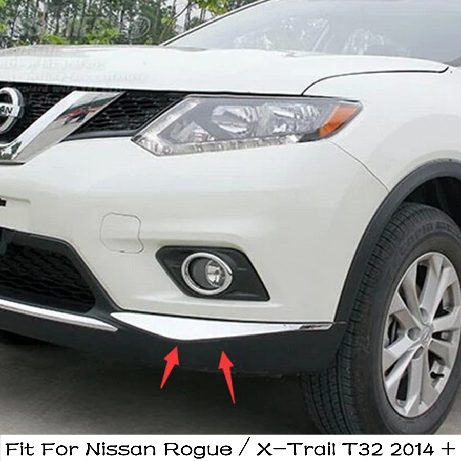 

Lapetus Front Bumper Corner Protector Cover Trim 2Pcs Fit For Nissan Rogue / X-Trail T32 2014 2015 2016 ABS Accessories Exterior