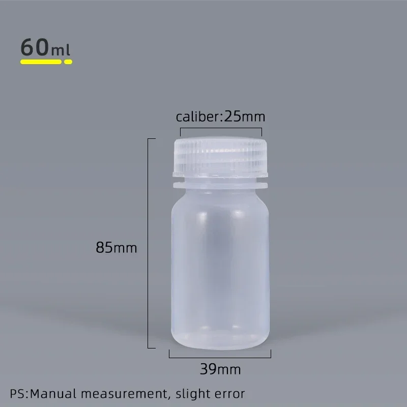 UMETASS 액체 로션 에센셜 오일 화장품 용기 누출 방지 시약 병에 대 한 60ML 빈 PP 리필 병 20 개