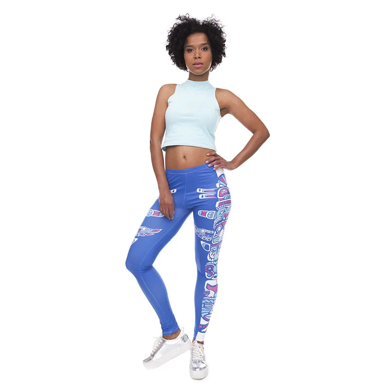 DeanFire Super Soft Stretch Digital Print Fitness Leggings Sexy Silm Legins Elastic Waist Trouser Women Pants