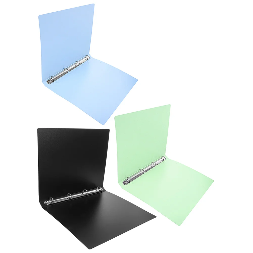 

3Pcs Loose Leaf Paper Binder A4 Document Folder Organizer Portable File Organizer Folder for Office File Binder