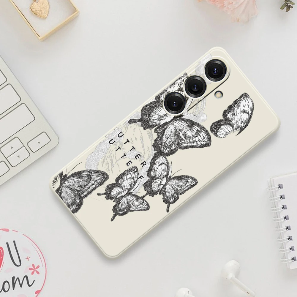 Schmetterling Drucken Telefon Fall Für Samsung Galaxy S21 S22 S23 S24 S25 Ultra Plus 5G S20 FE S10 Plus S21 FE S23FE S24FE Abdeckung Funda